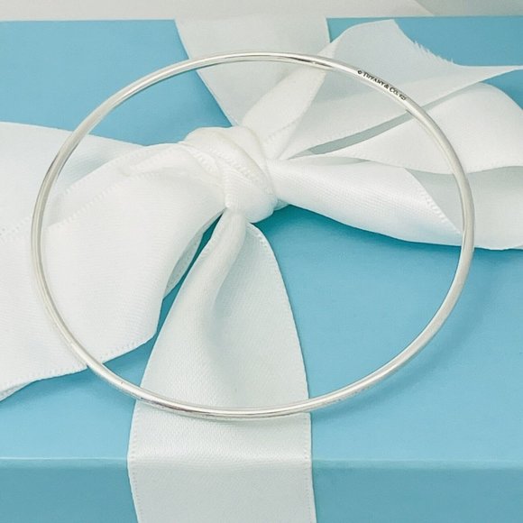 Tiffany & Co Wire Bangle Bracelet Stacking in Sterling Silver - Picture 1 of 6